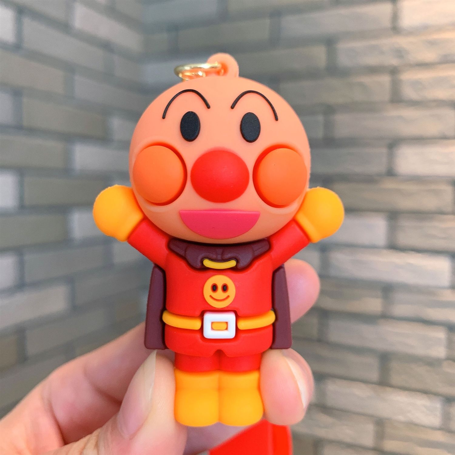 3D Printing Car - New Cartoon Anpanman Keychain 3D Silicone