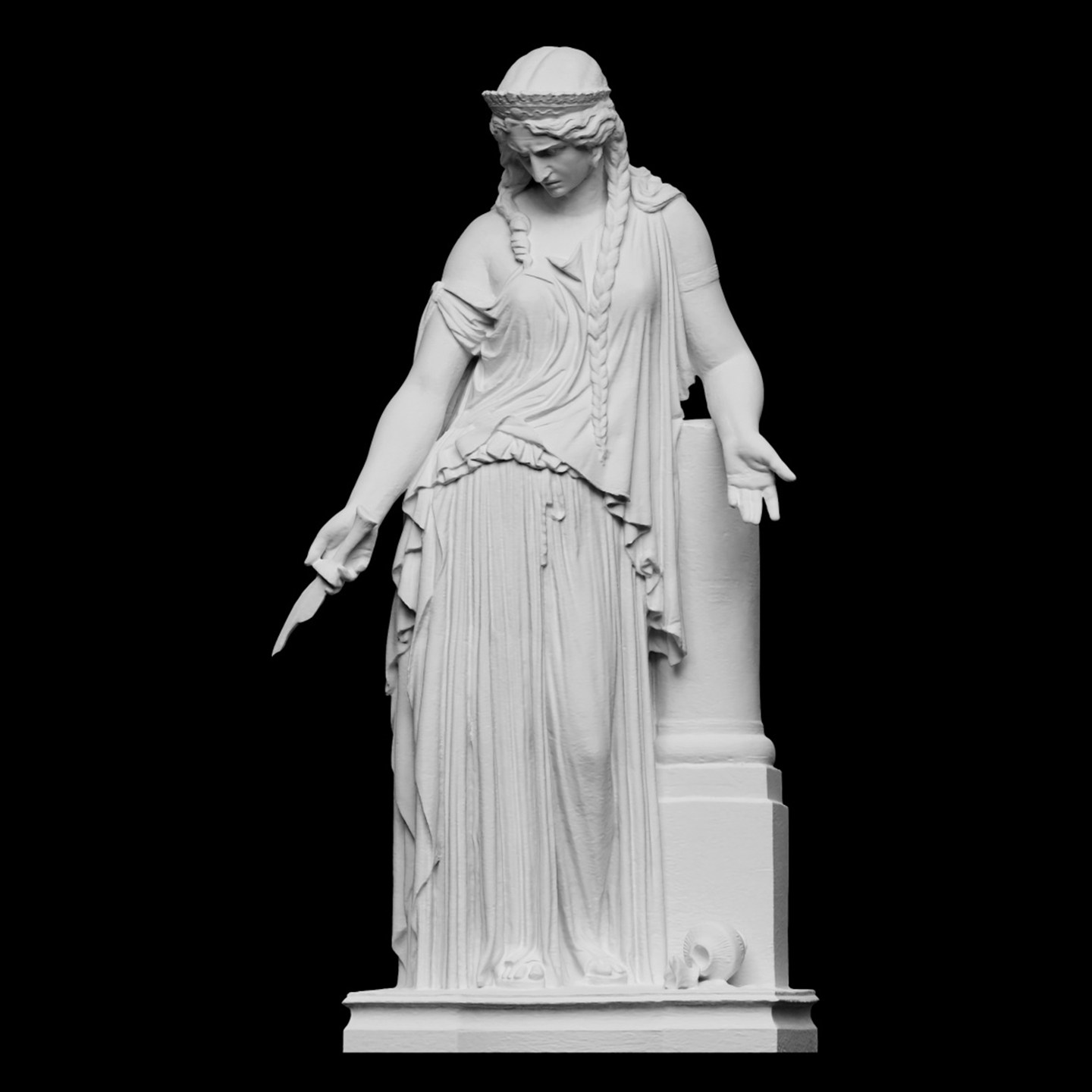 3D Printing Material - “Medea” sculpture, 3D printed resin material,