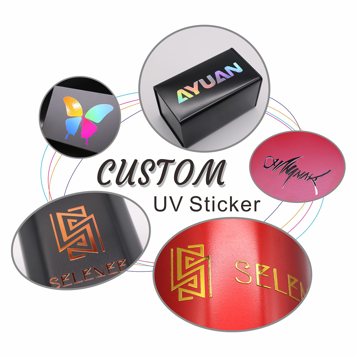 3D Printing Quotes - 30Pcs Custom UV Stickers Personal Name