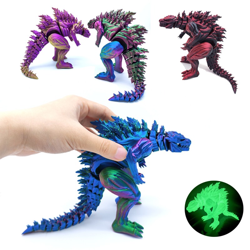 3D Printing Figure - 3D Printing Muscle Dinosaur Action Figure