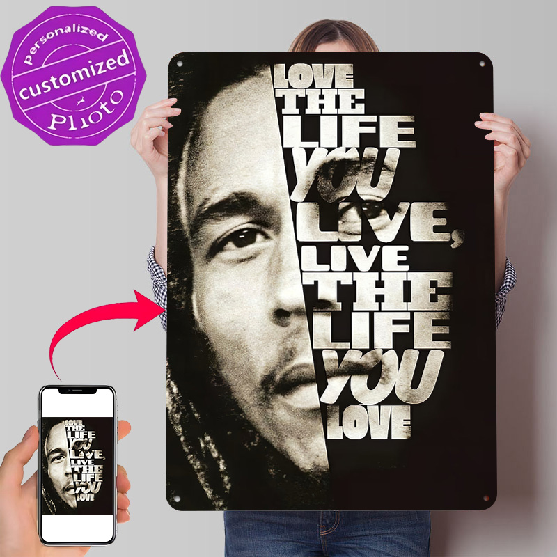 3D Printing Quotes - Bob Marley Quote Poster Retro 3D