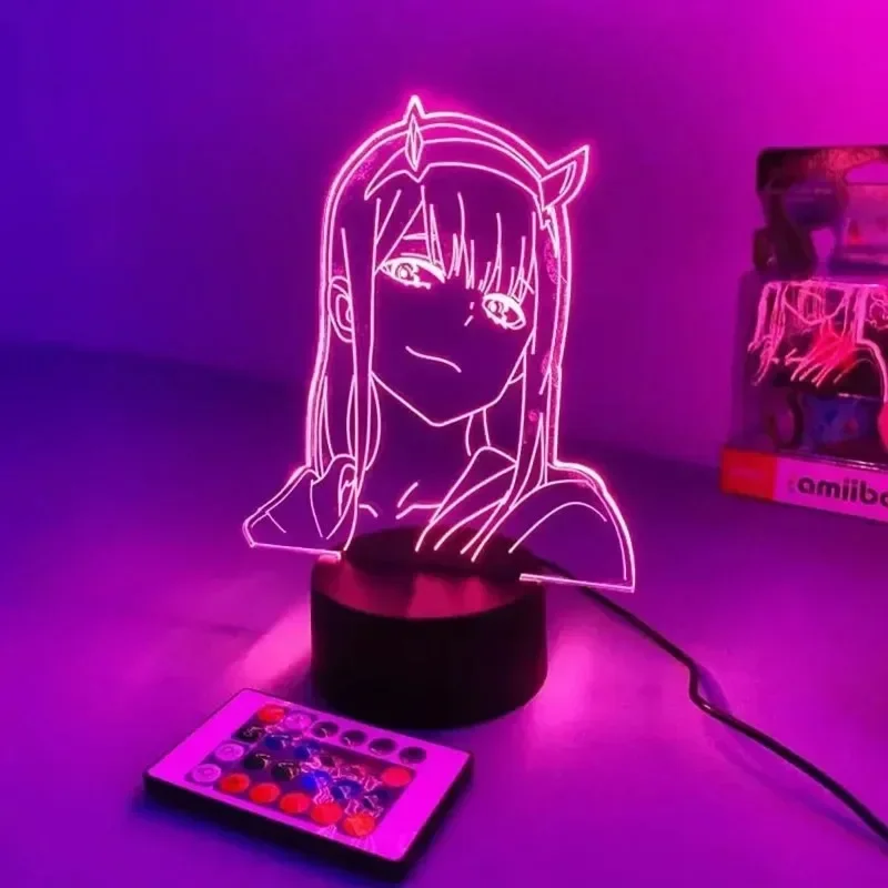 Zero Two Anime Night Light Act - 3D Printing Figure 评论和价格