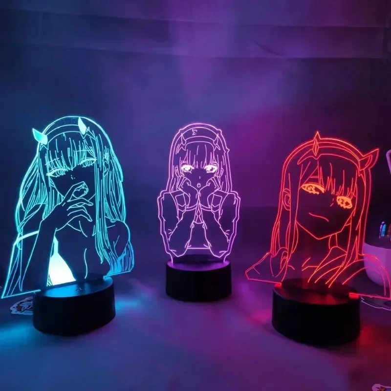 Zero Two Anime Night Light Act - 3D Printing Figure 评论和价格