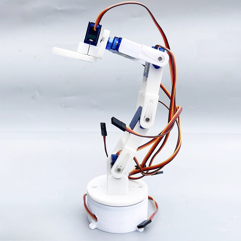 3D printed white six-axis robo - 3D Printing Robot Arm 评论和价格
