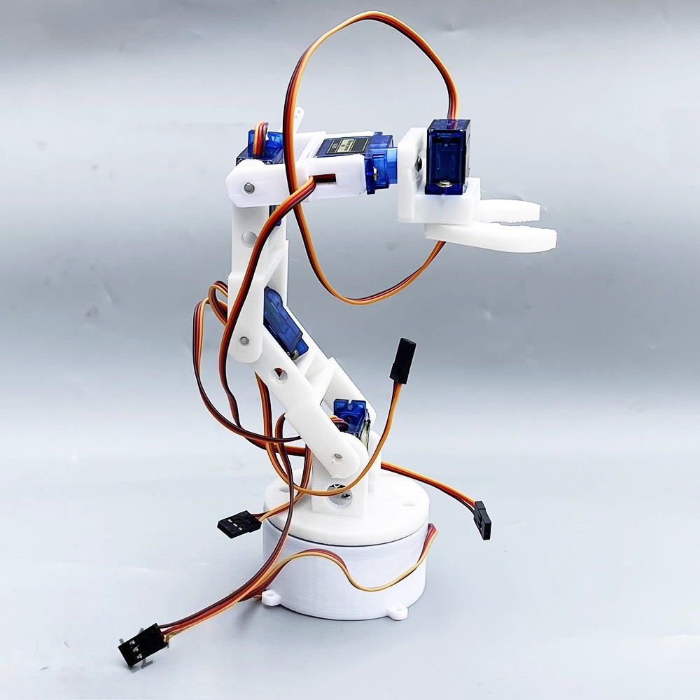 3D printed white six-axis robo - 3D Printing Robot Arm 评论和价格