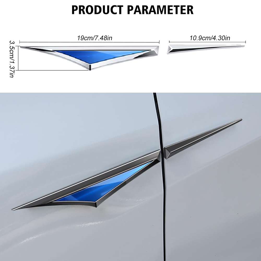 2PCS 3D Metal Car Accessory Si - 3D Printing Car 评论和价格