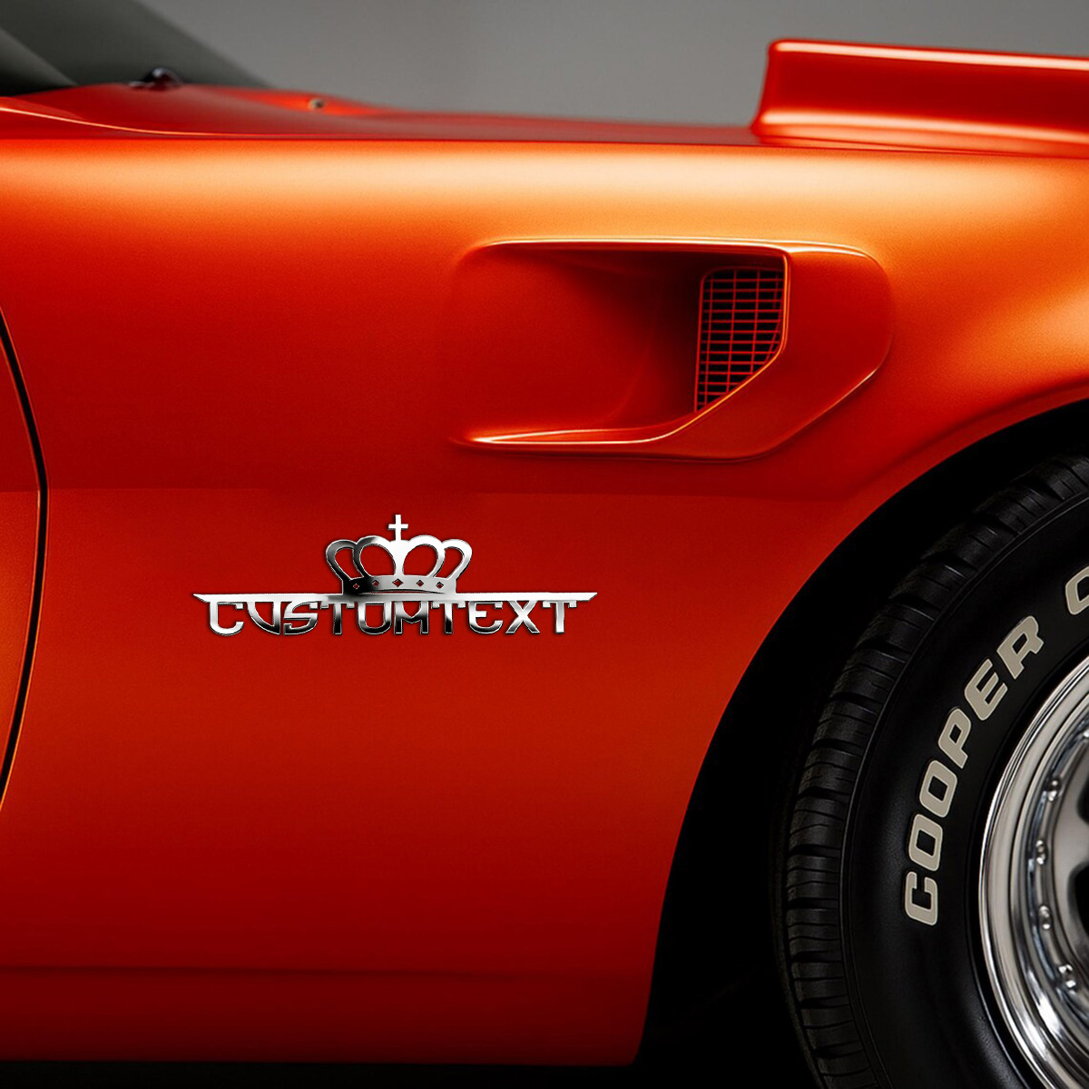 Classic Crown Creative Font 3D - 3D Printing Car 评论和价格