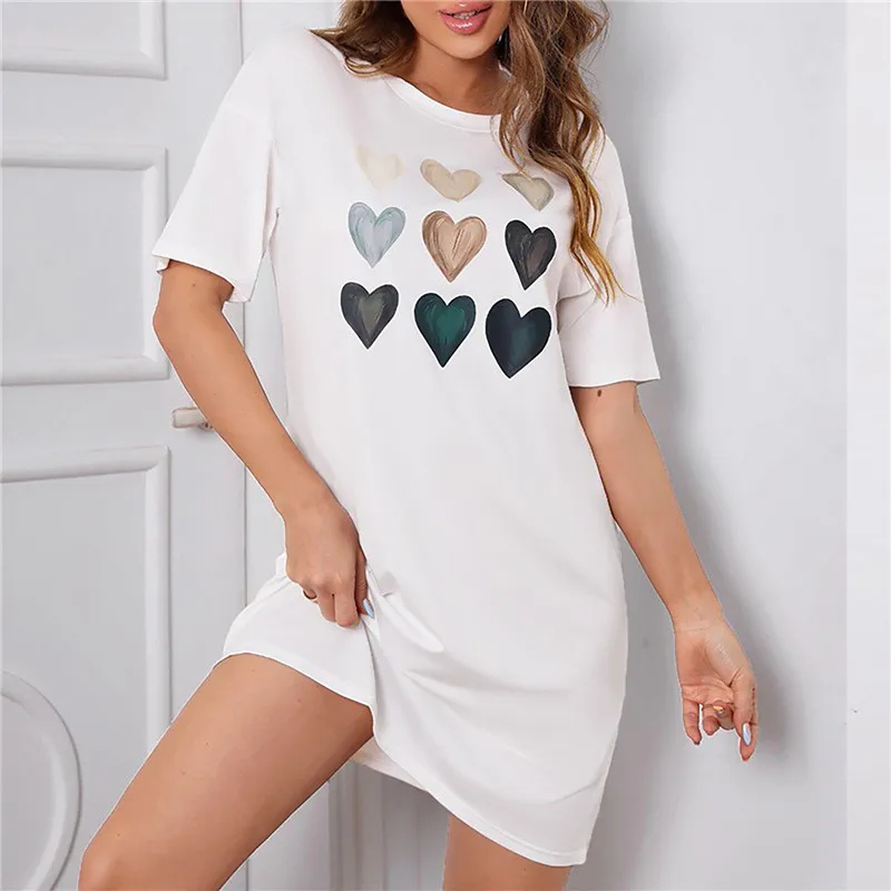 Plus Size Summer Women's Dress - 3D Printing On Fabric 评论和价格