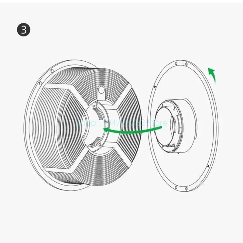Black Filament Holder Reusable - 3D Printing High Temperature Materials 评论和价格