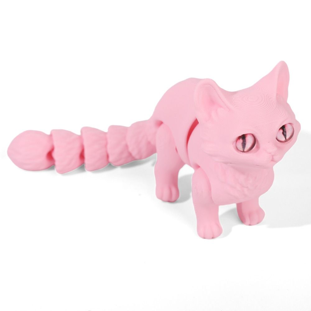 Big Eyes 3D Printed Cat Model  - 3D Printing Material 评论和价格