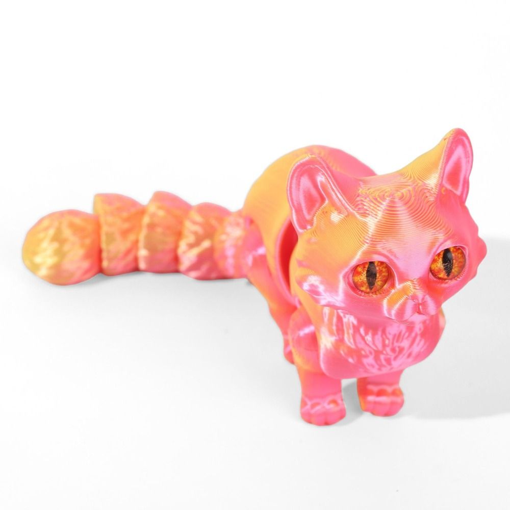 Big Eyes 3D Printed Cat Model  - 3D Printing Material 评论和价格